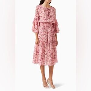 MISA Floral Pink Dress